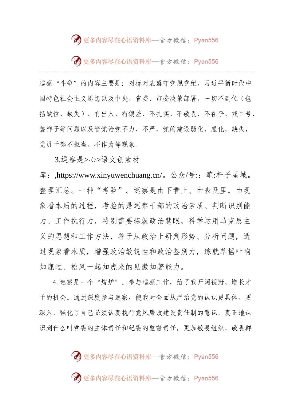 巡察干部座谈会交流发言.docx_第2页
