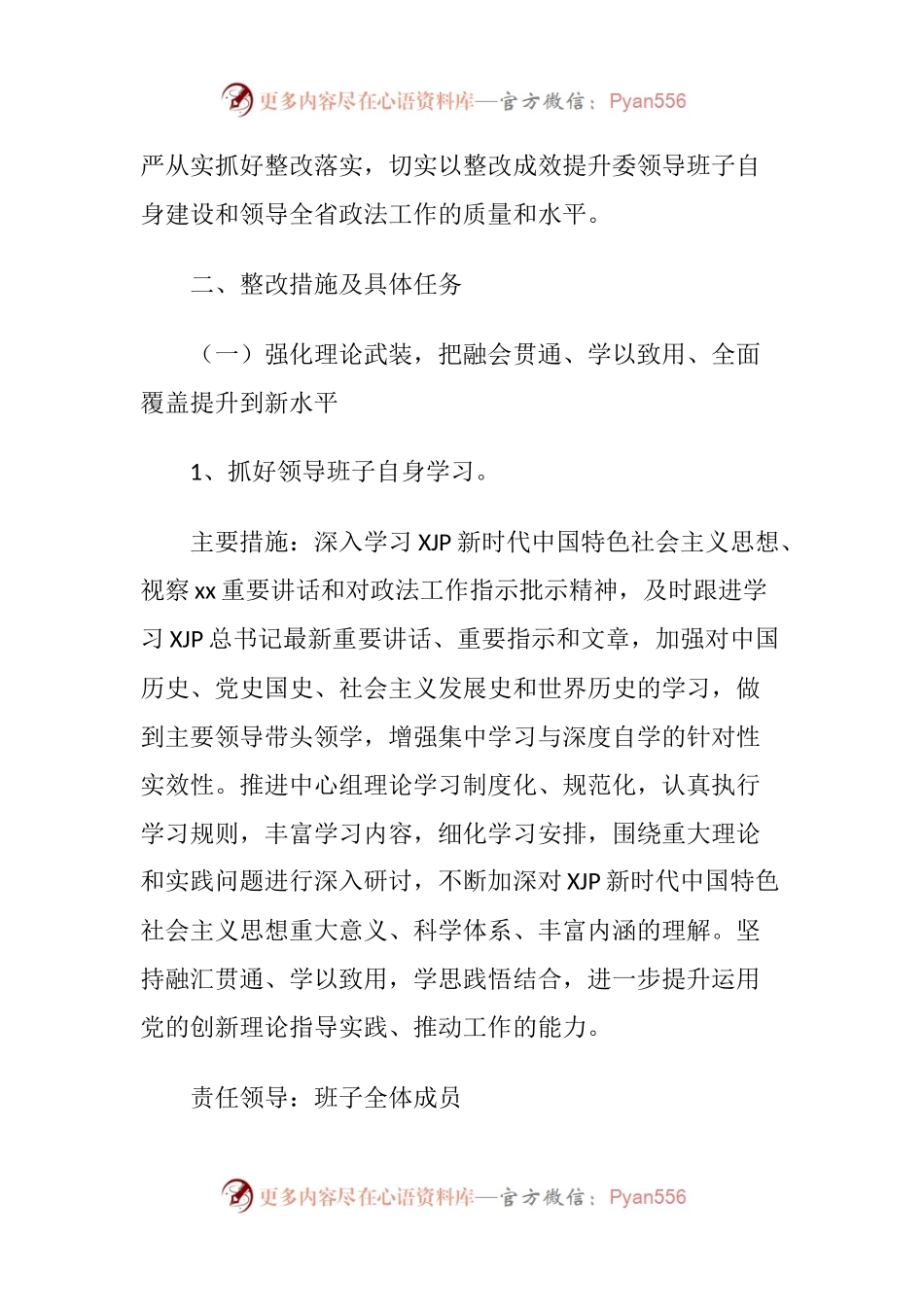 政法委专题民主生活会整改方案.docx_第2页
