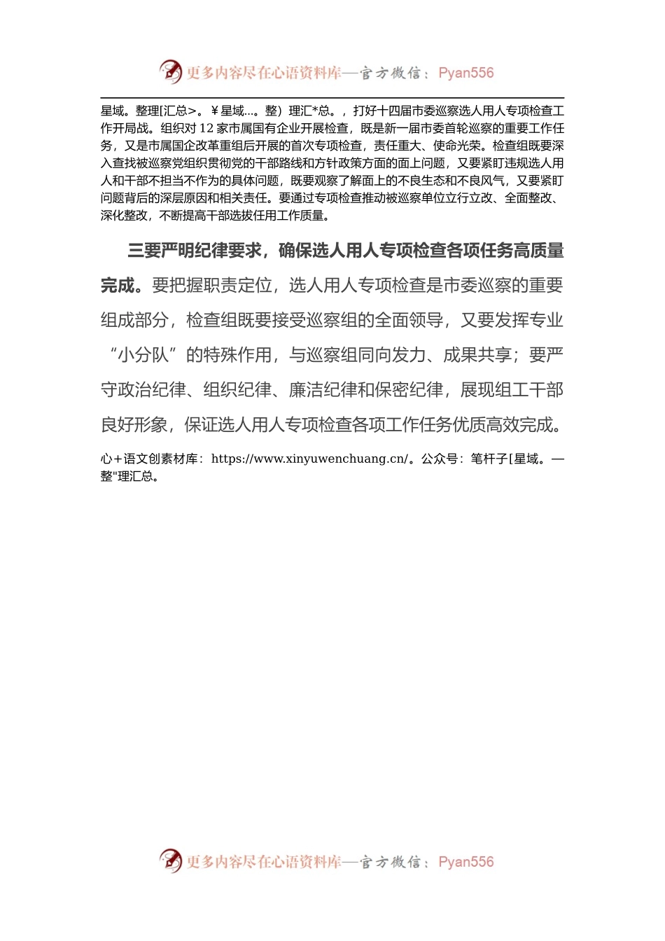 市委第一轮巡察选人用人专项检查工作动员部署会总结讲话.docx_第2页