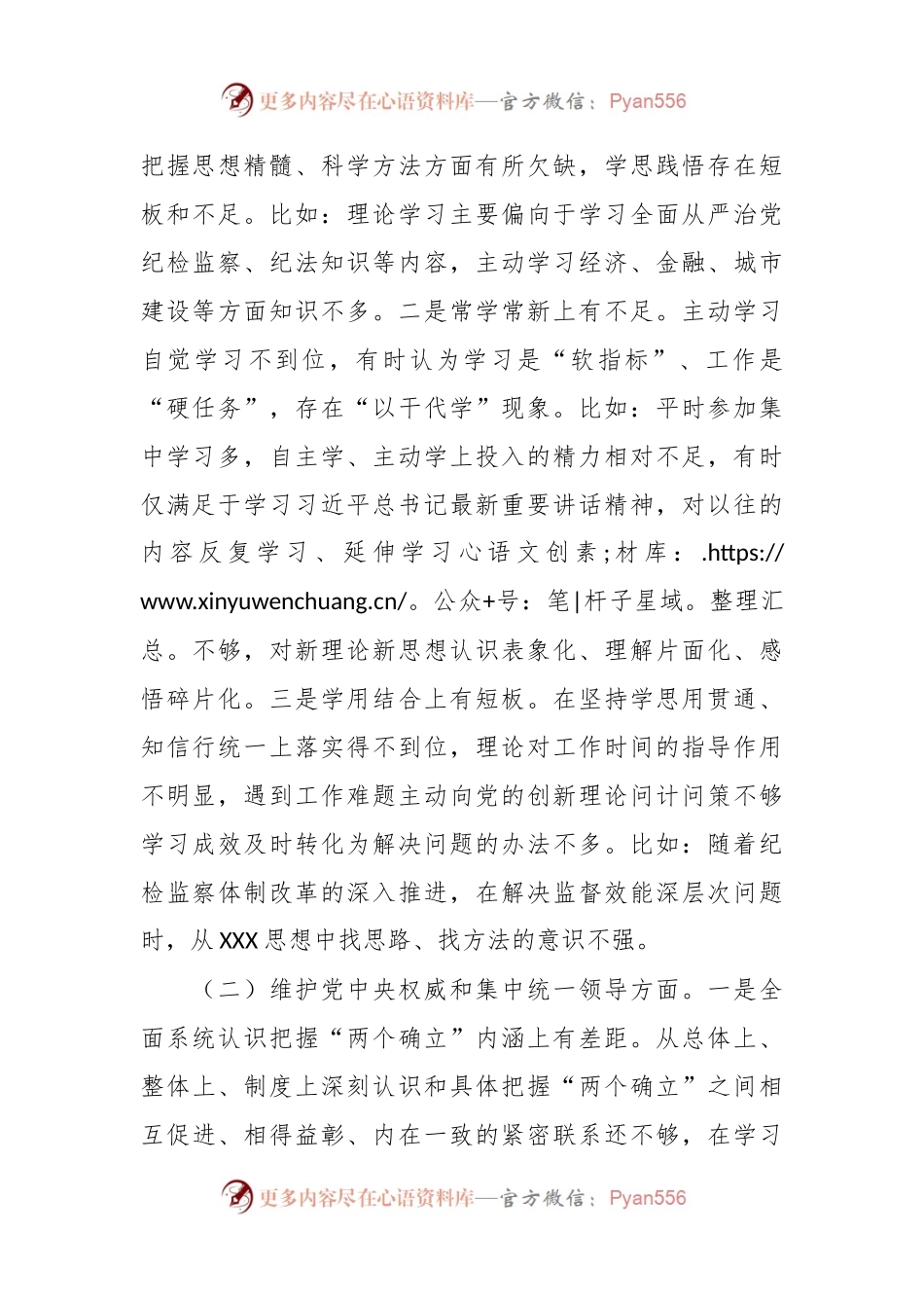 市纪委书记2023年度专题民主生活会对照检查材料.docx_第2页