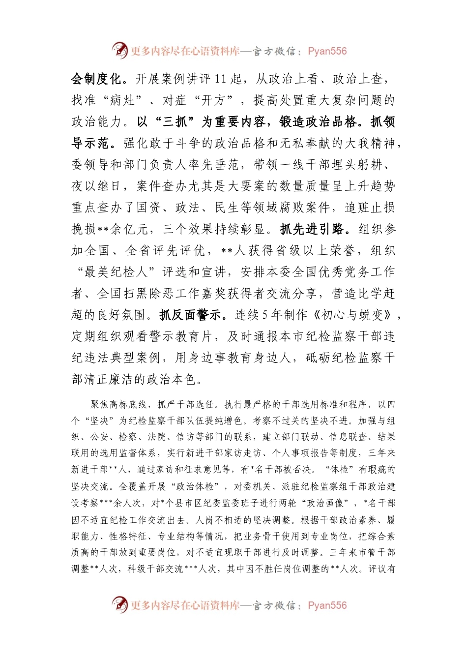 市纪委监委纪检监察干部队伍建设经验总结材料.docx_第2页