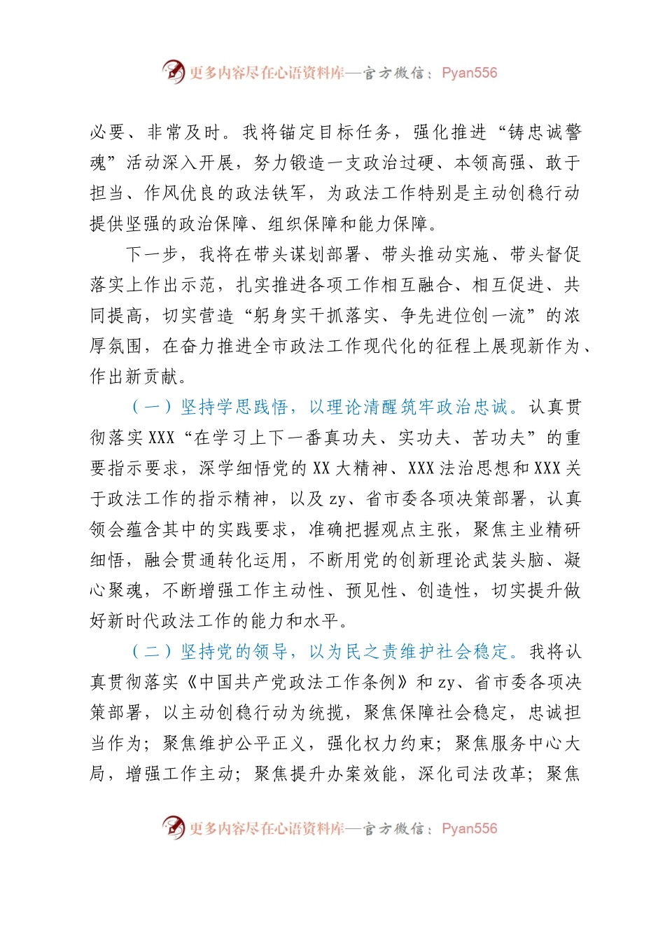 政法委书记“要发展，我该谋什么”专题研讨发言.docx_第2页