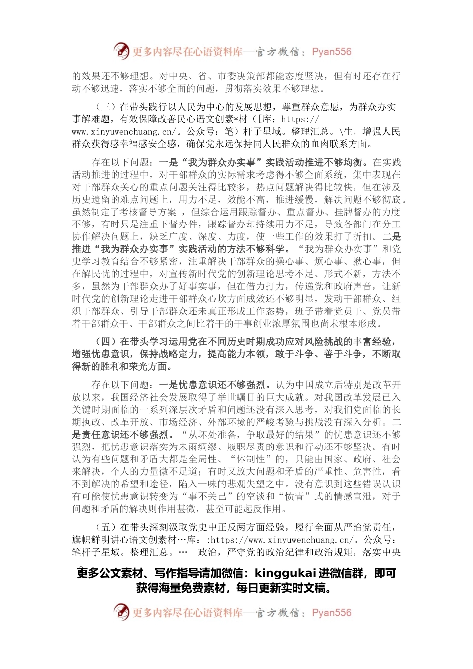 市委常委、宣传部长党史学习教育民主生活会对照检查提纲.docx_第2页