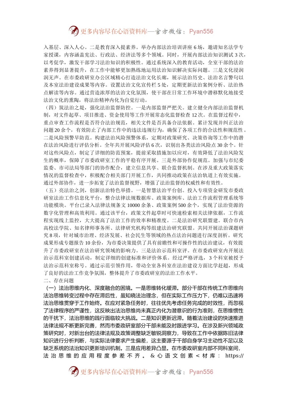 市委政研室2024年主要负责人履行推进法治建设第一责任人职责情况报告.docx_第2页