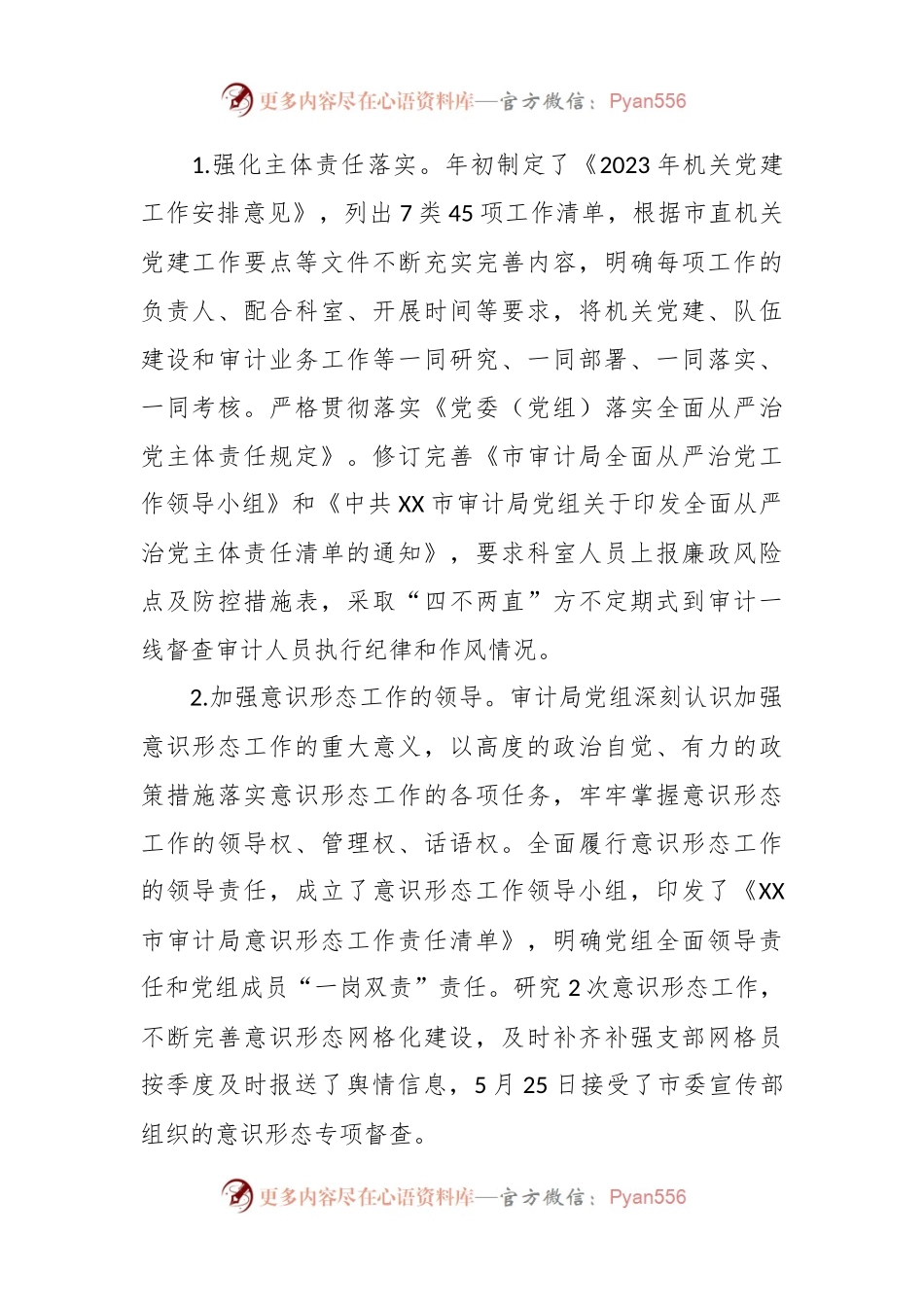 市审计局2023年党建工作总结.docx_第2页