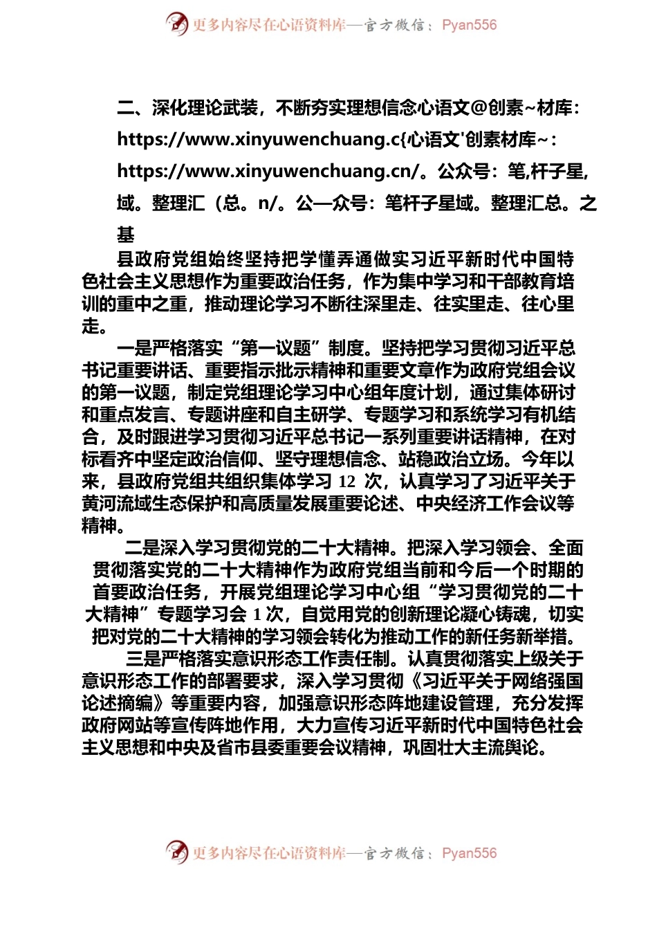政府党组2022年度履行全面从严治党责任情况报告.docx_第2页