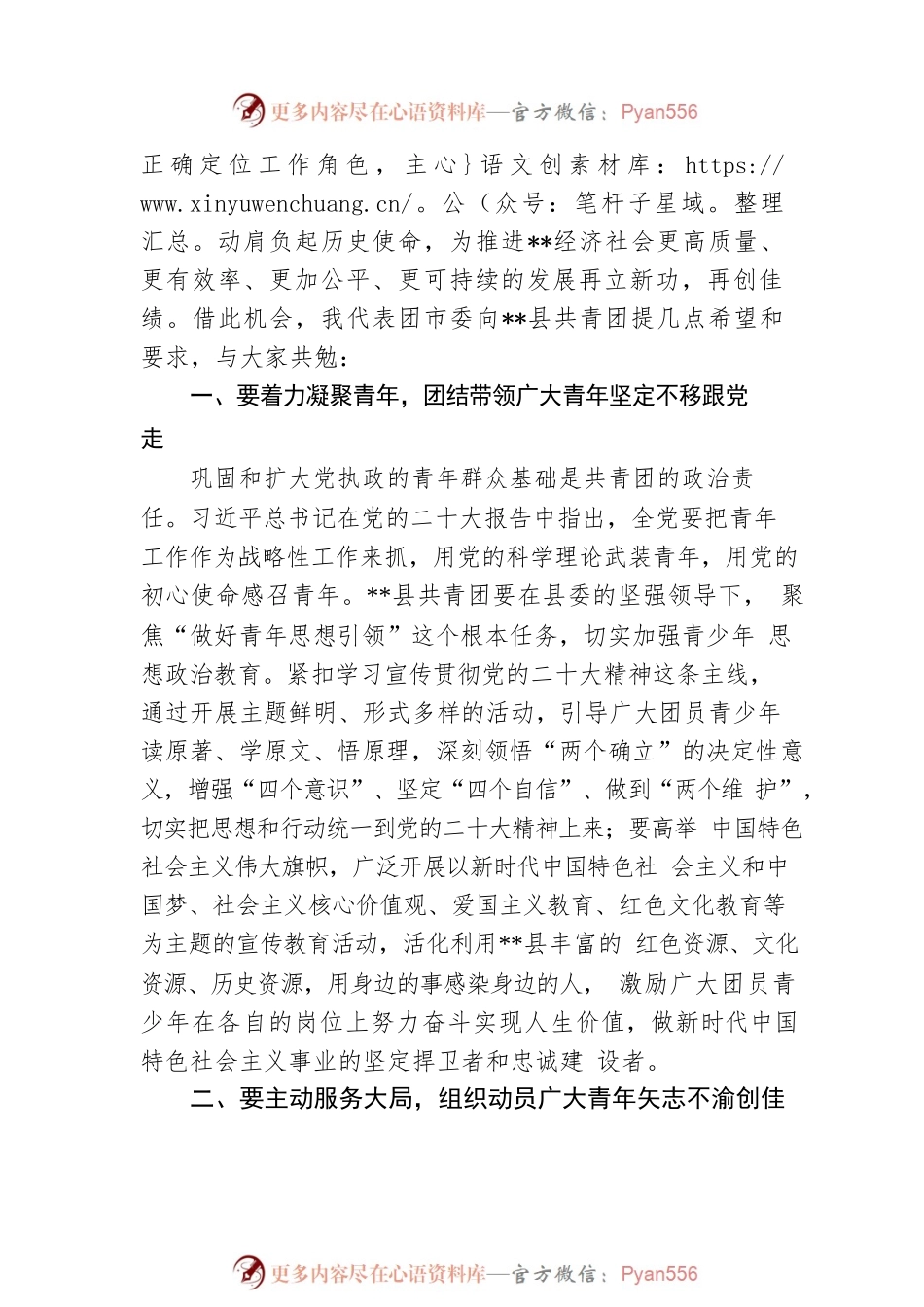 市领导在县团代会开幕式上的讲话.docx_第2页