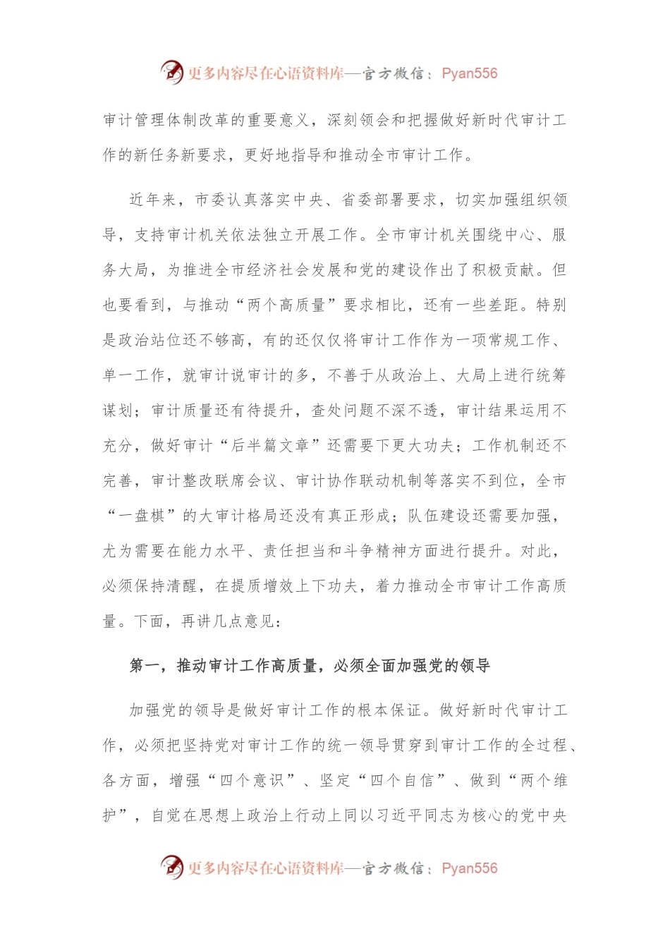 市委书记在市委审计委员会第一次会议上的讲话.docx_第2页