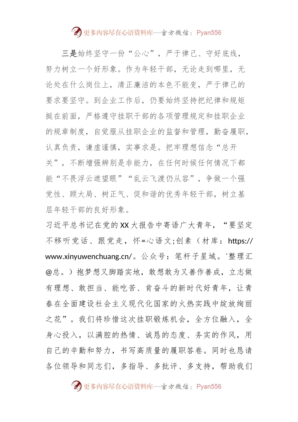 挂职干部表态发言稿.docx_第2页