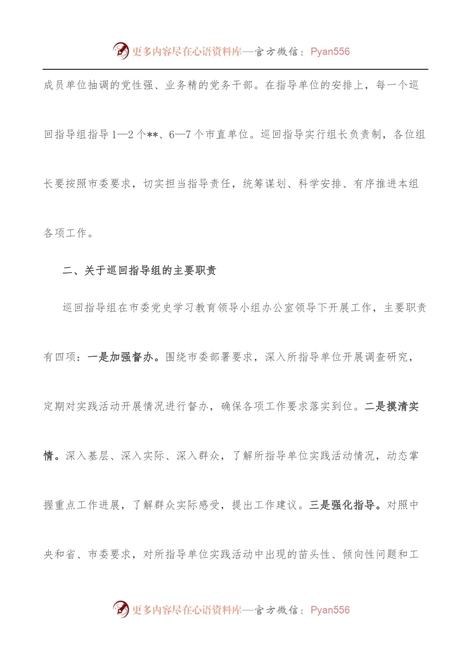 市领导在全市下基层察民情解民忧暖民心实践活动部署会议上对巡回指导组的讲话.docx_第2页