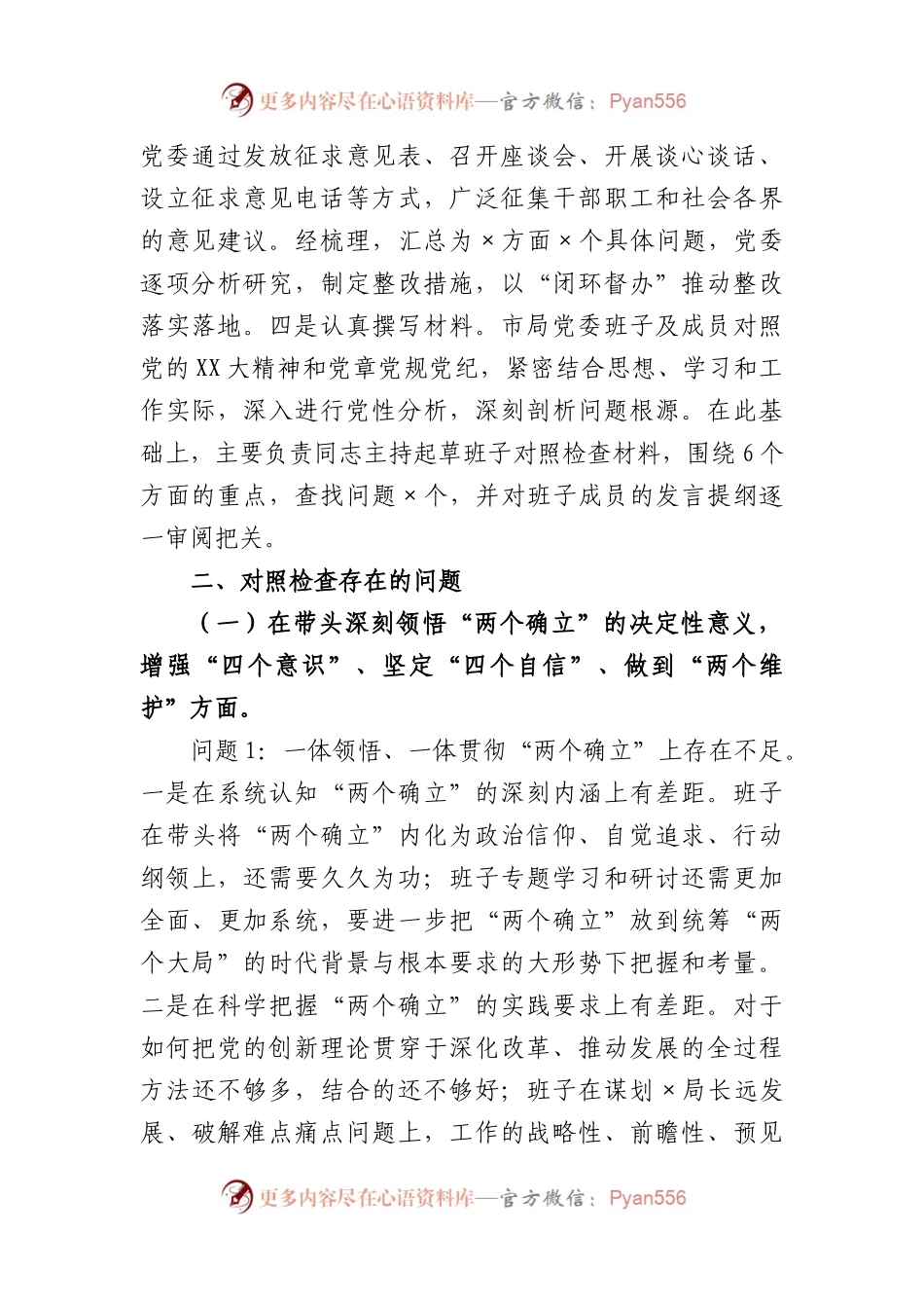 市税务局领导班子在2022年度民主生活会对照检查材料.docx_第2页