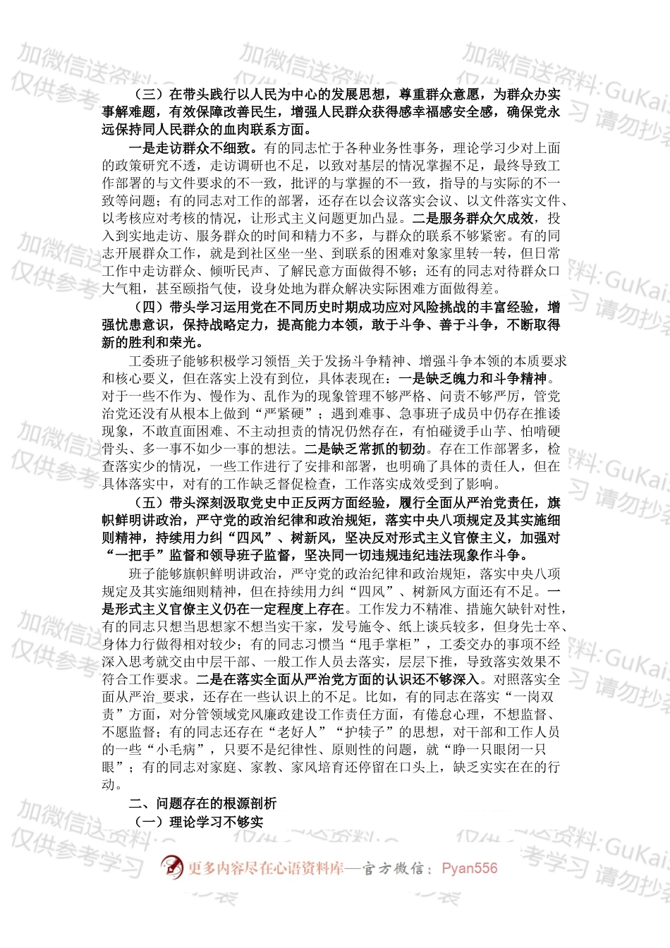投资促进局局长党史学习教育专题民主生活会“五个带头”对照检查材料.docx_第2页