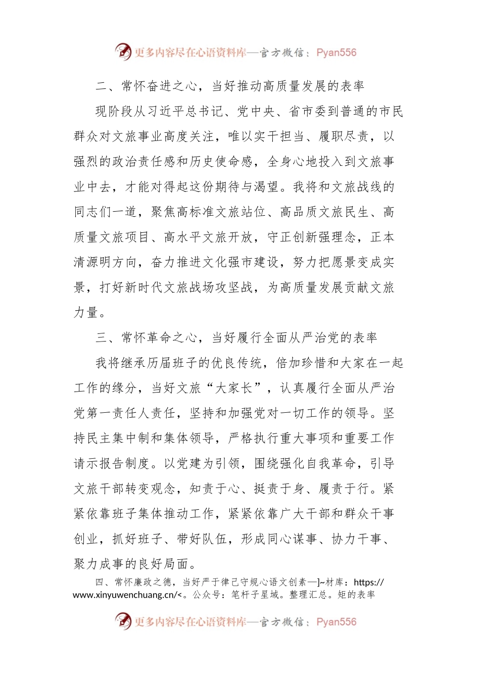 文旅局长任职大会表态发言材料范文.docx_第2页