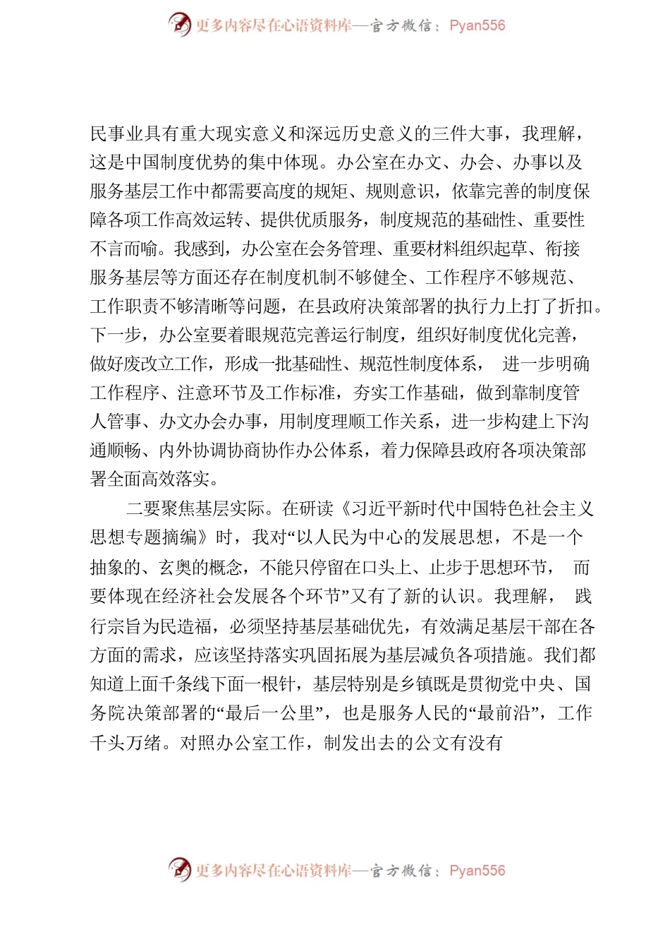 政府办主任主题教育交流研讨材料.docx_第2页