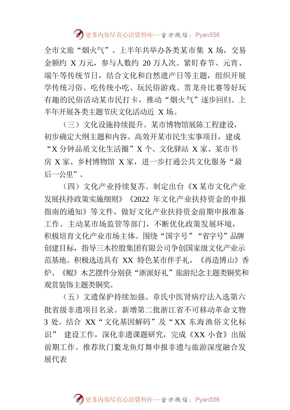 市文广旅体局2023年度上半年工作总结及下半年工作思路(20230703）.docx_第2页