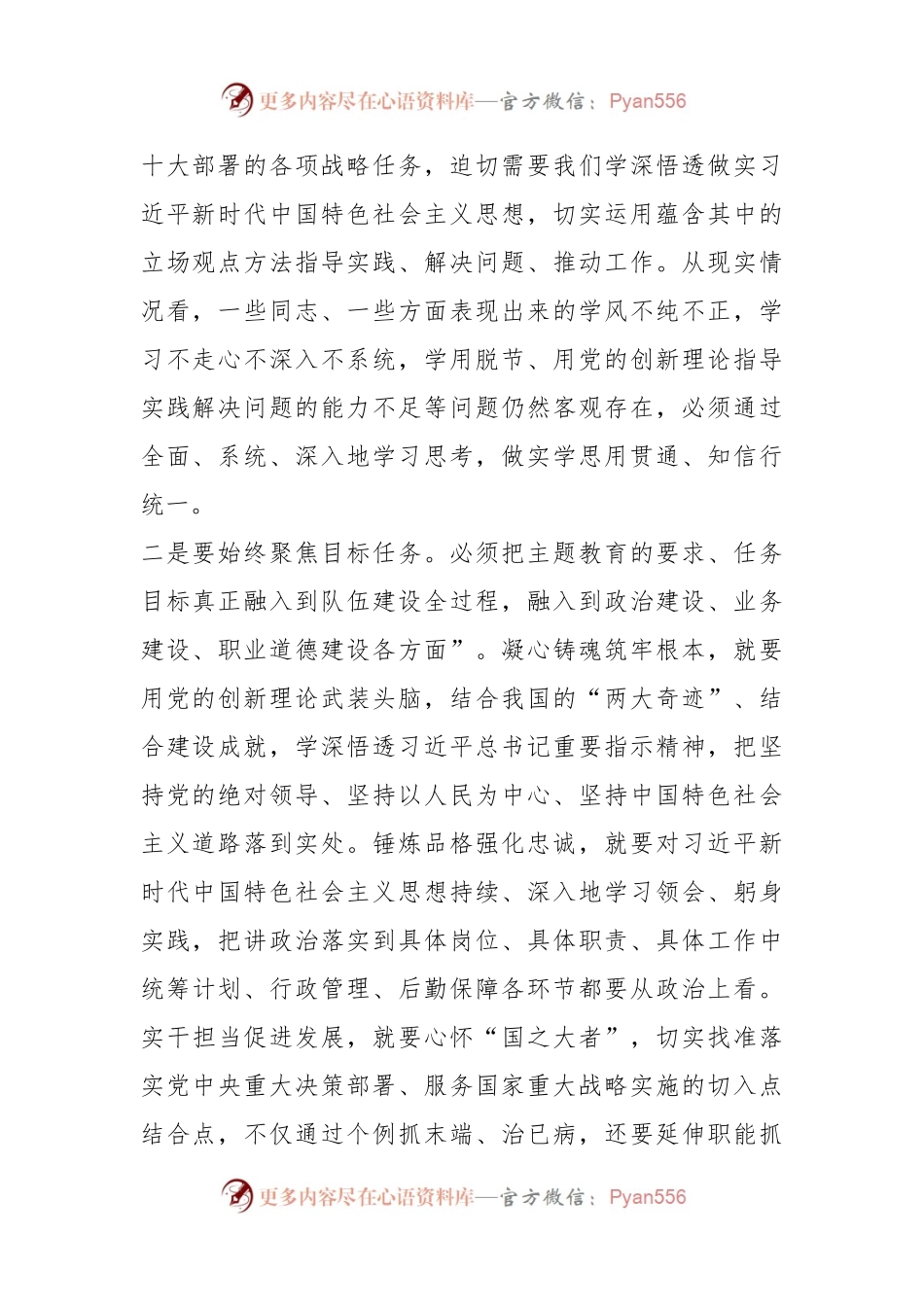 指导组长在全区主题教育专题推进会议上的讲话.docx_第2页