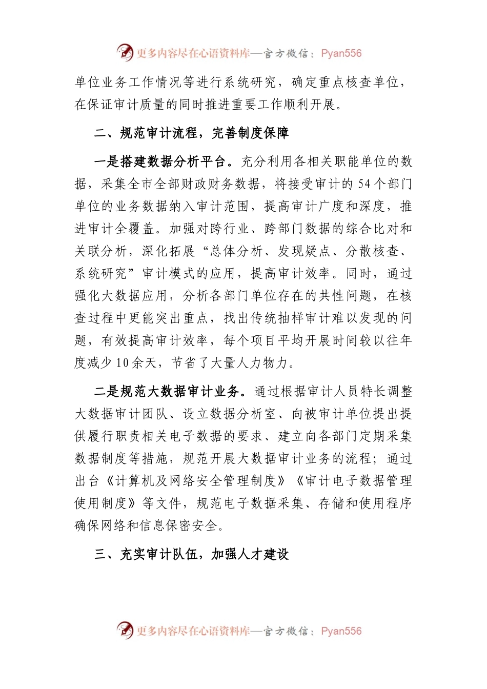 市审计局大数据工作创新交流材料.docx_第2页