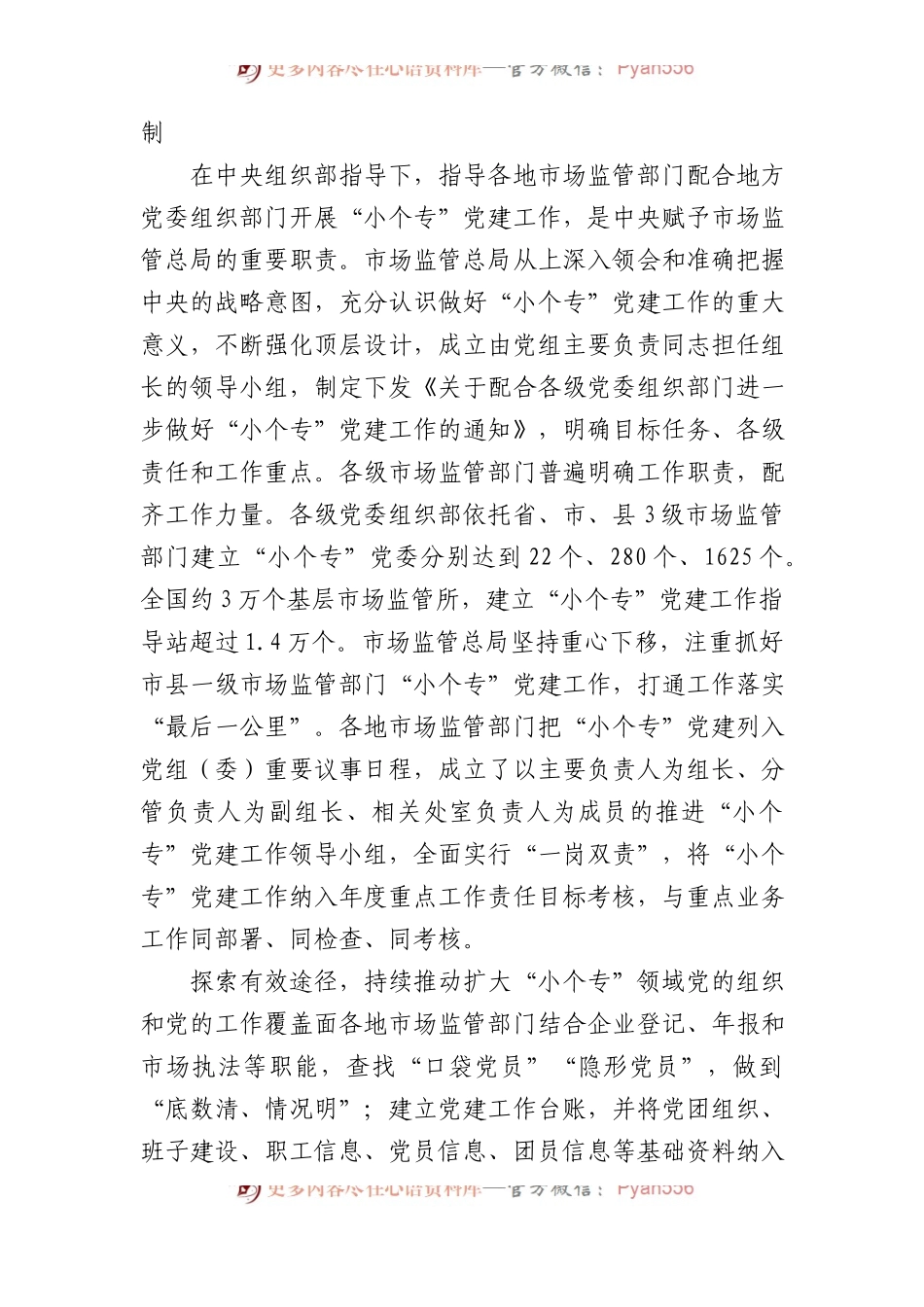 扎实开展“小个专”党建工作引领高质量发展工作报告.docx_第2页