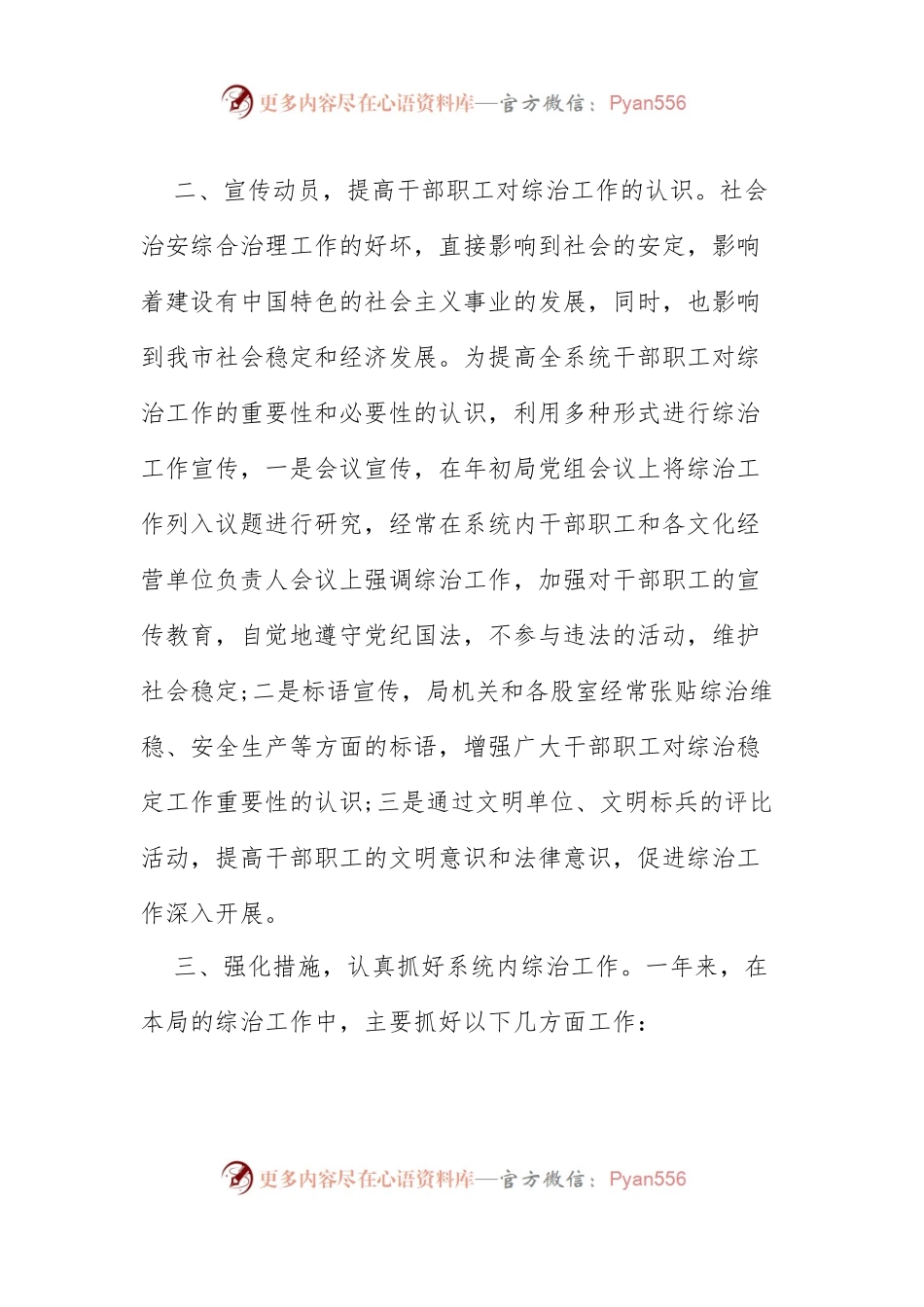 市文广新局2017年综治工作总结.docx_第1页