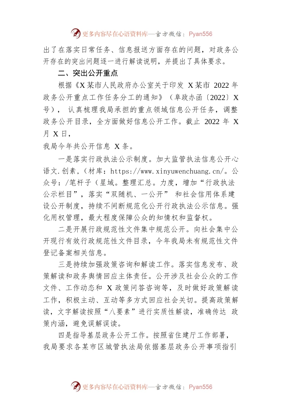 市城管执法局2022年政务公开工作总结及2023年工作计划.docx_第2页