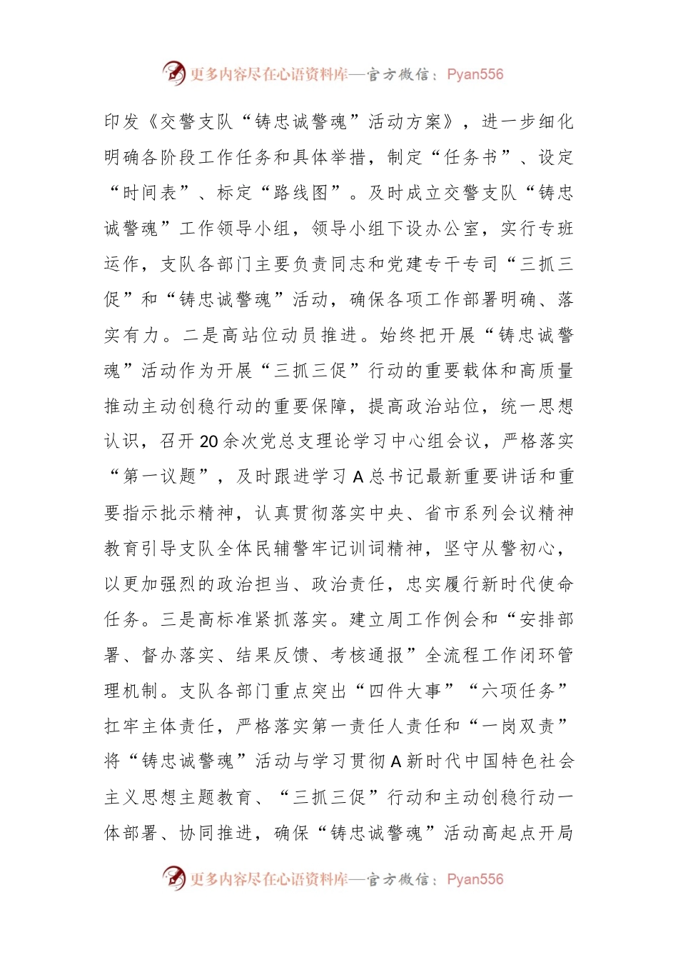 市局支队“铸忠诚警魂”活动开展情况报告.docx_第2页
