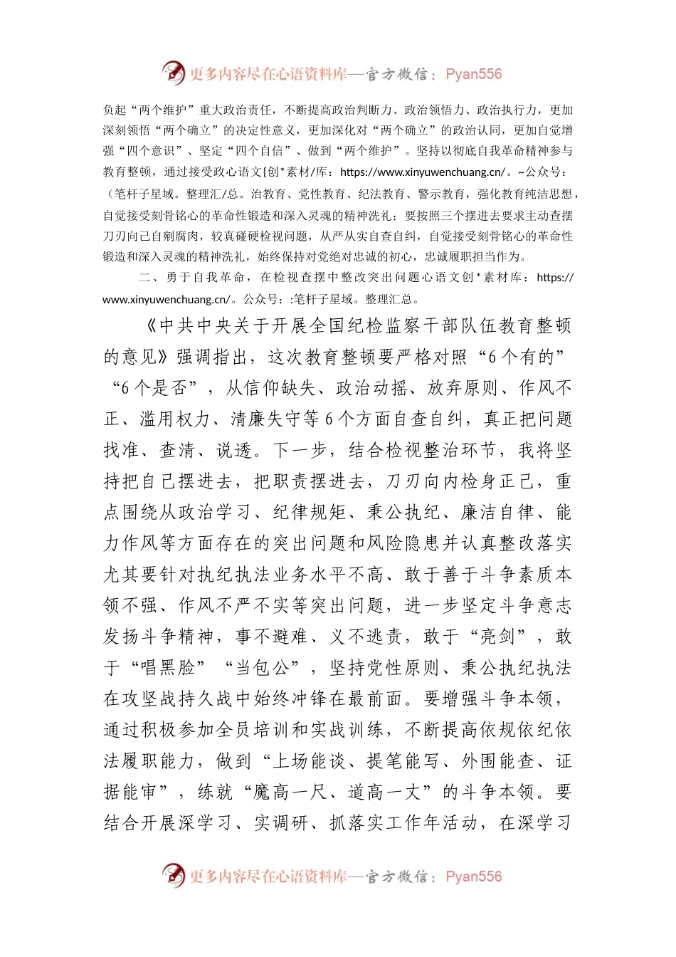 年轻纪检干部在纪检监察干部队伍教育整顿学习交流会上的研讨发言材料.docx_第2页