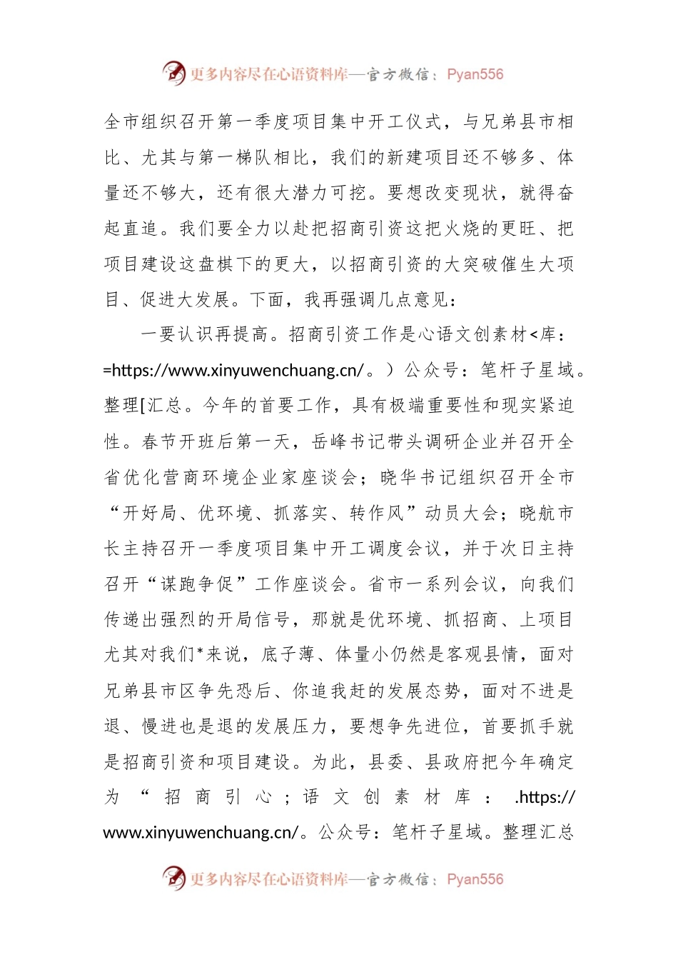 招商引资“百日会战”讲话稿.docx_第2页