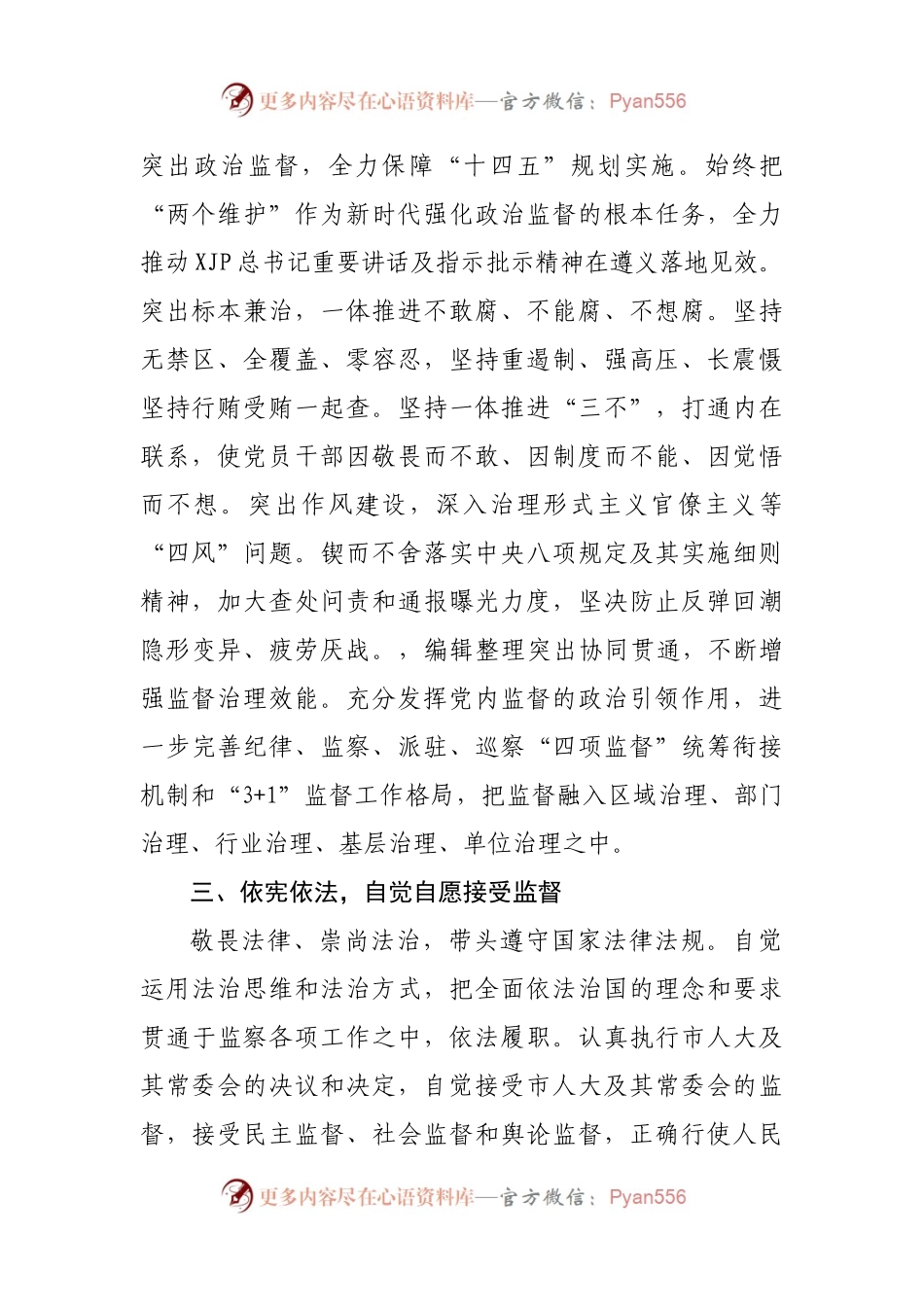担任市监察委员会副主任时的表态发言.docx_第2页