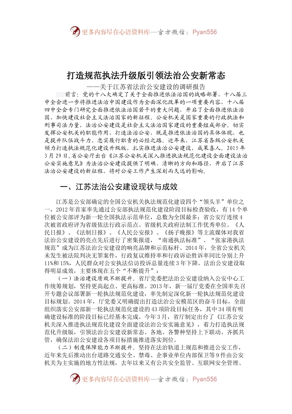 打造规范执法升级版引领法治公安新常态.docx_第1页
