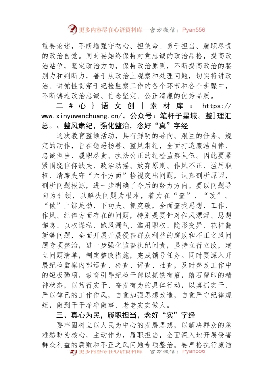 市纪检监察干部关于纪检监察干部队伍教育整顿研讨发言材料 (1).docx_第2页