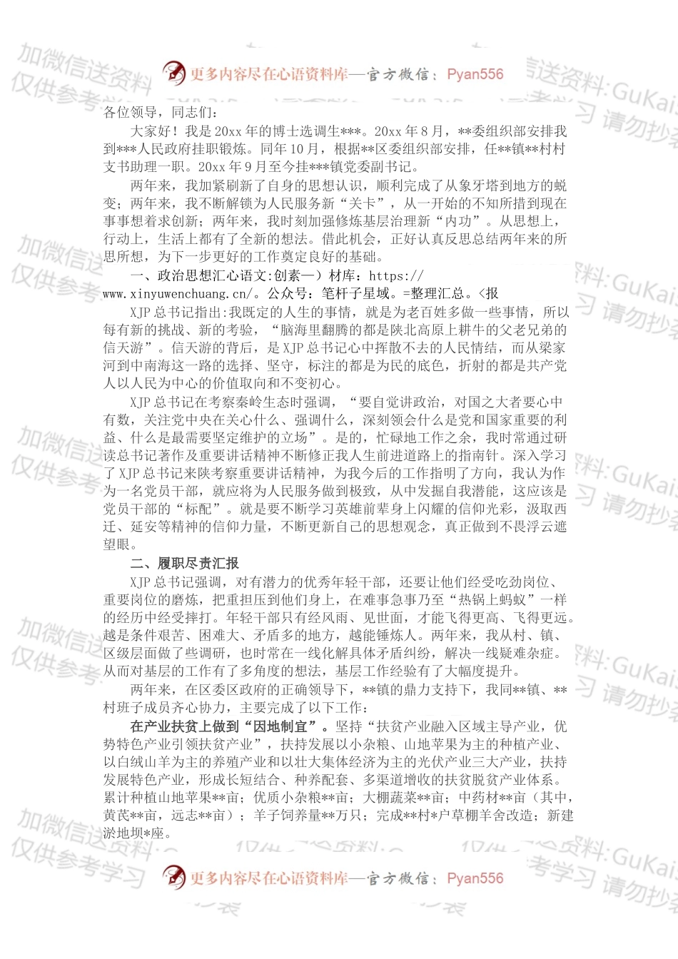挂职副区长述职报告.docx_第1页