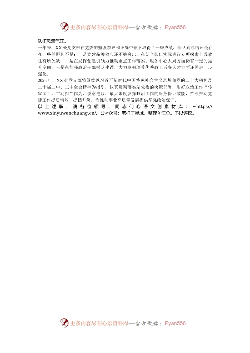 政工领导2024年度党支部书记抓党建工作述职报告.docx_第2页