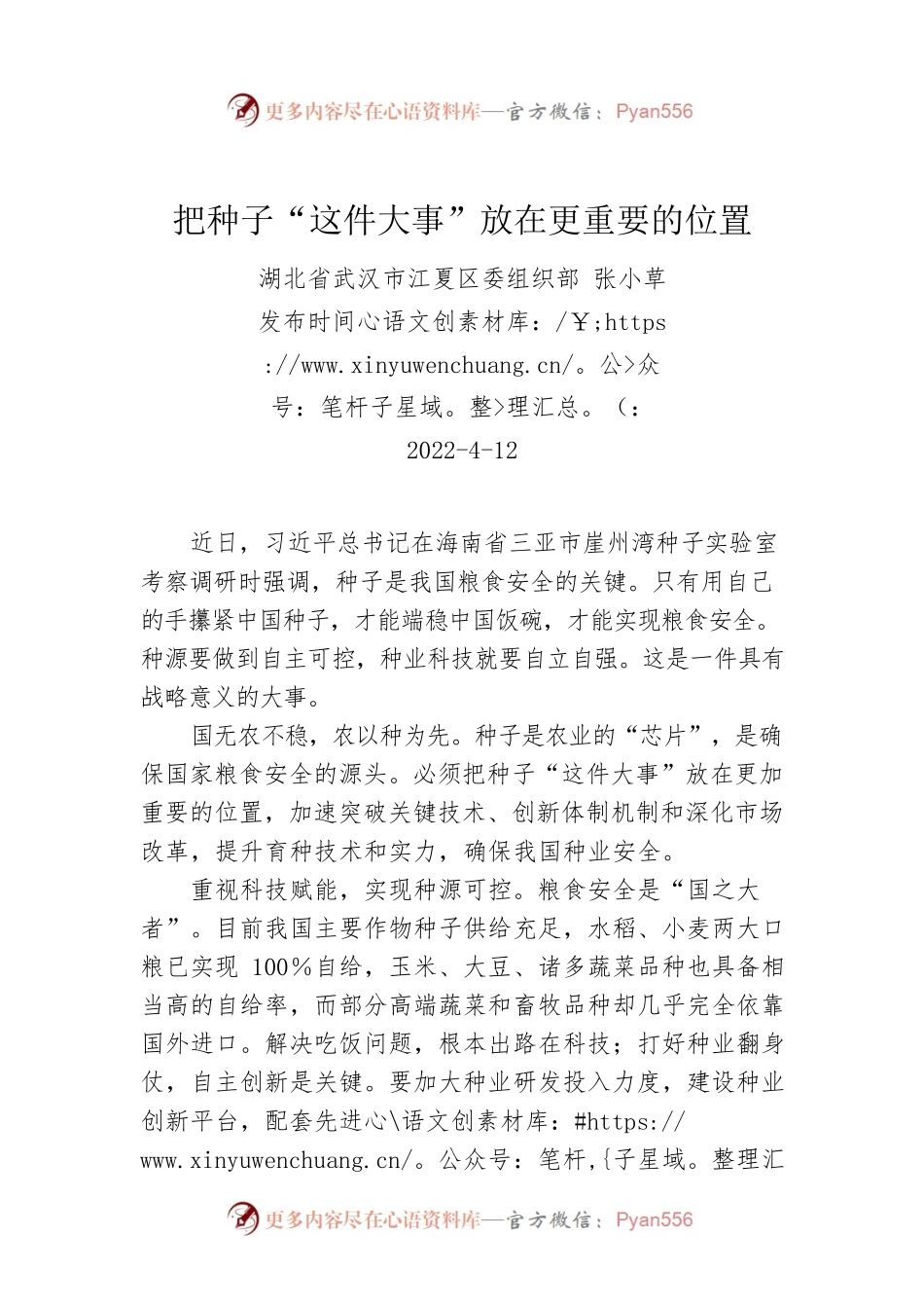 张小草：把种子“这件大事”放在更重要的位置.docx_第1页