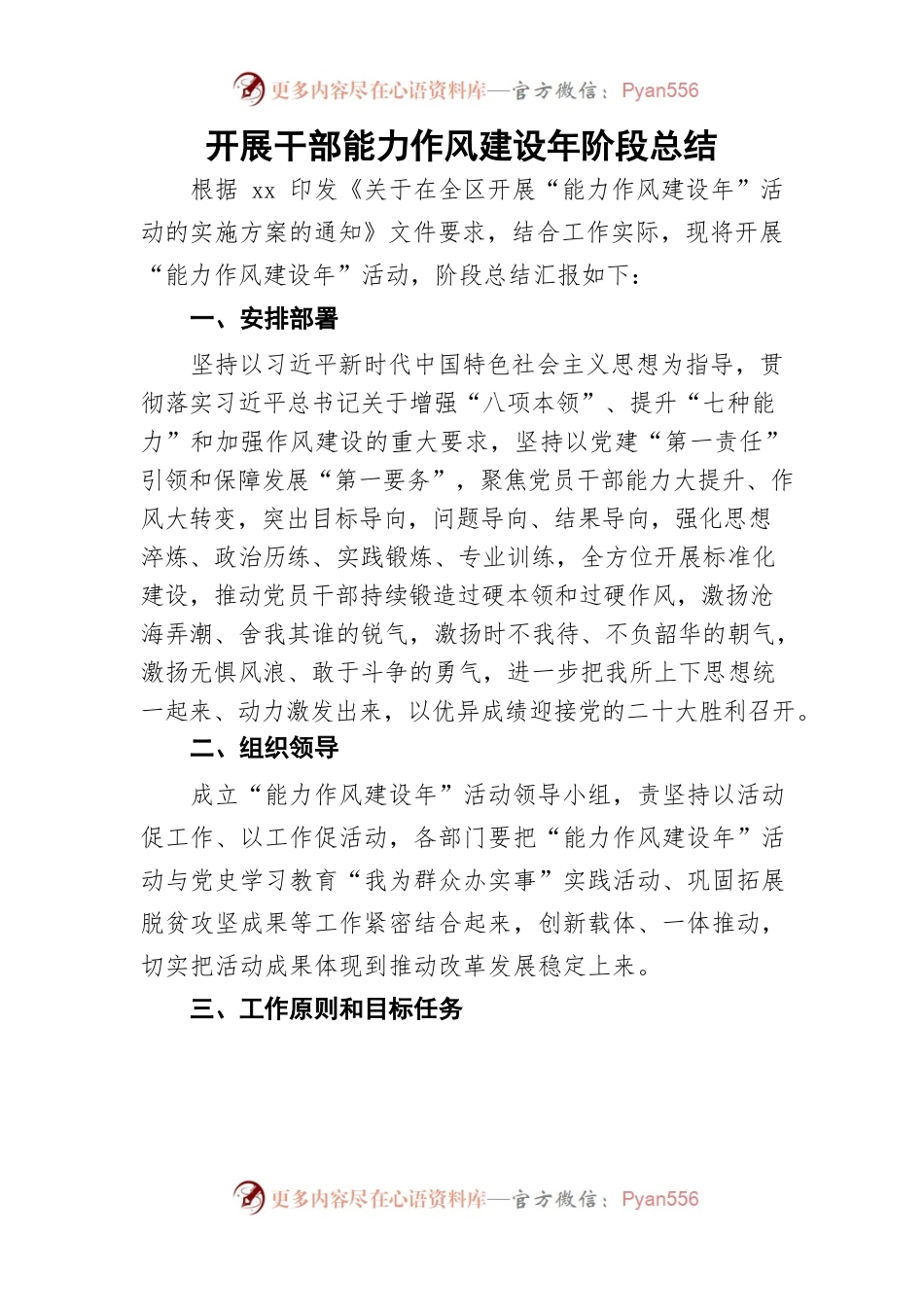 干部能力作风建设提升年总结.docx_第1页