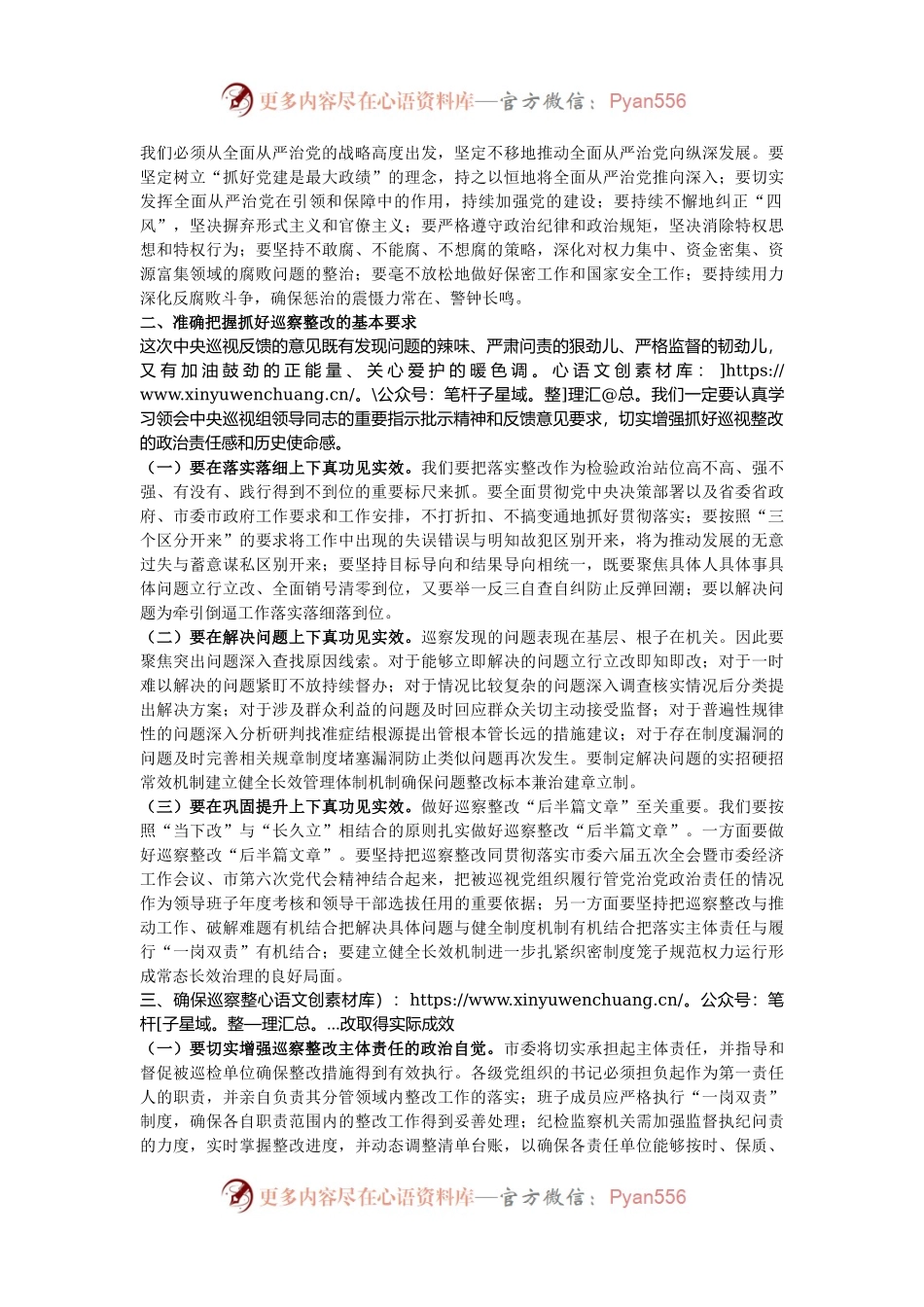市委书记在2024年巡察整改工作推进会上的讲话.docx_第2页