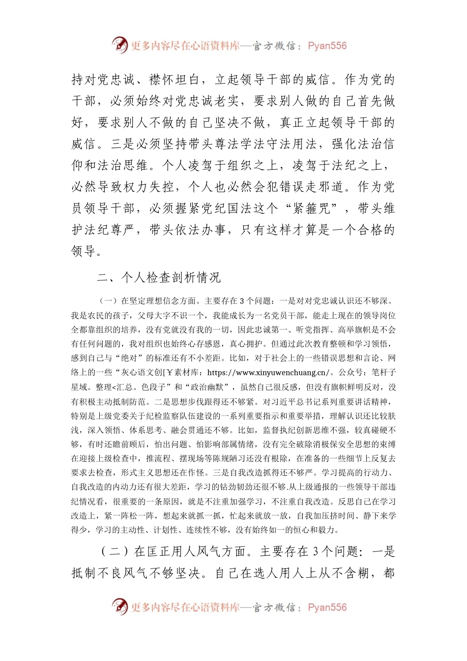 教育整顿专题民主生活会个人检视对照检查3100字.docx_第2页