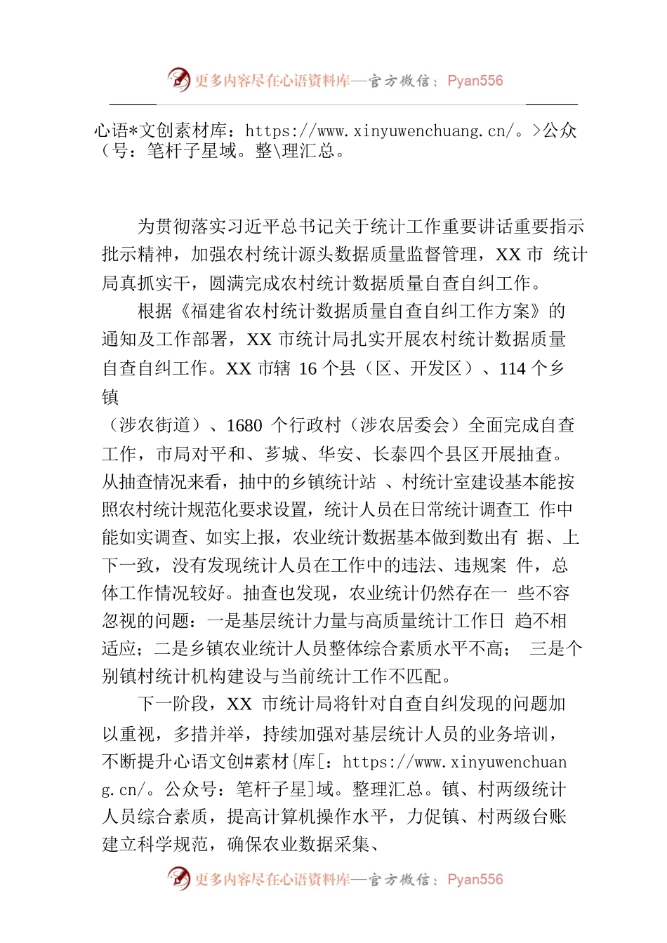 市统计局圆满完成农村统计数据质量自查自纠工作（20230711）.docx_第1页