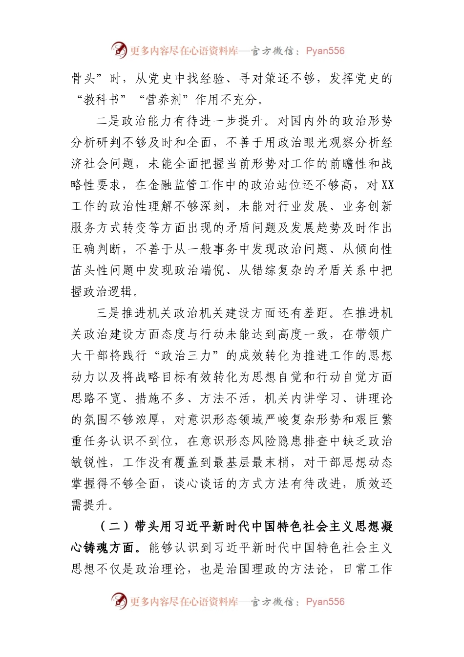 市委书记2022年民主生活会对照检查材料.docx_第2页