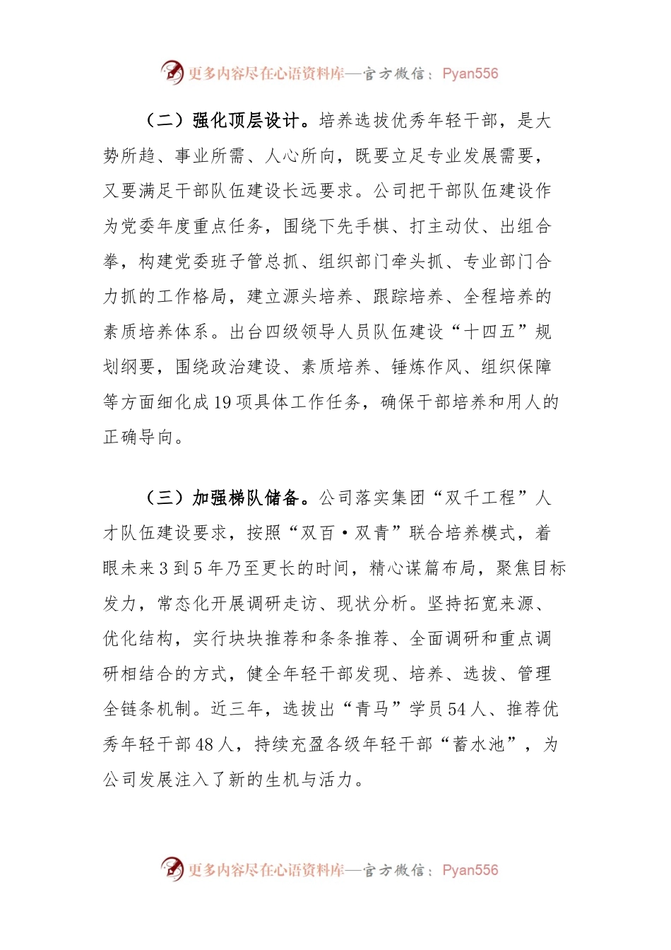 干部队伍建设经验交流材料：“五化”协同强化青年干部培养.docx_第2页
