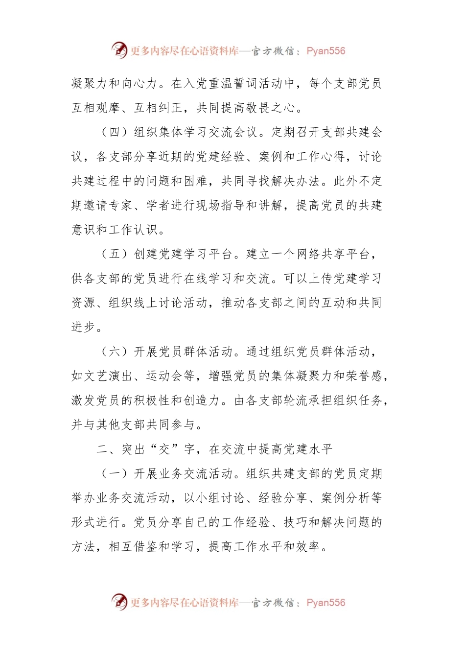 支部共建经验交流会发言稿.docx_第2页