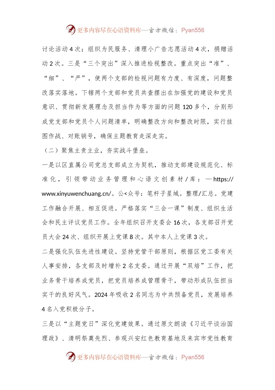 市直属公司党委书记2024年上半年主体责任述职报告.docx_第2页
