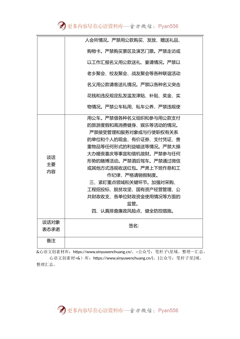 廉政谈话记录表.docx_第2页