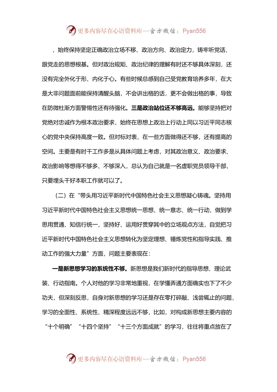 市局领导（军转干部）2022年度民主生活会对照检查发言提纲.docx_第2页