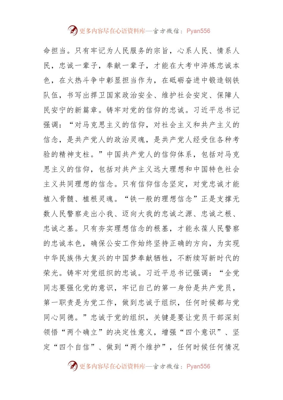座谈发言：坚定不移铸牢政治忠诚矢志奋斗彰显责任担当.docx_第2页