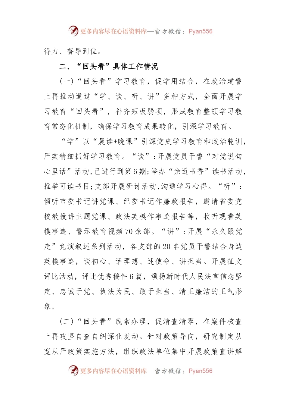 政法队伍教育整顿“回头看”工作汇报.docx_第2页