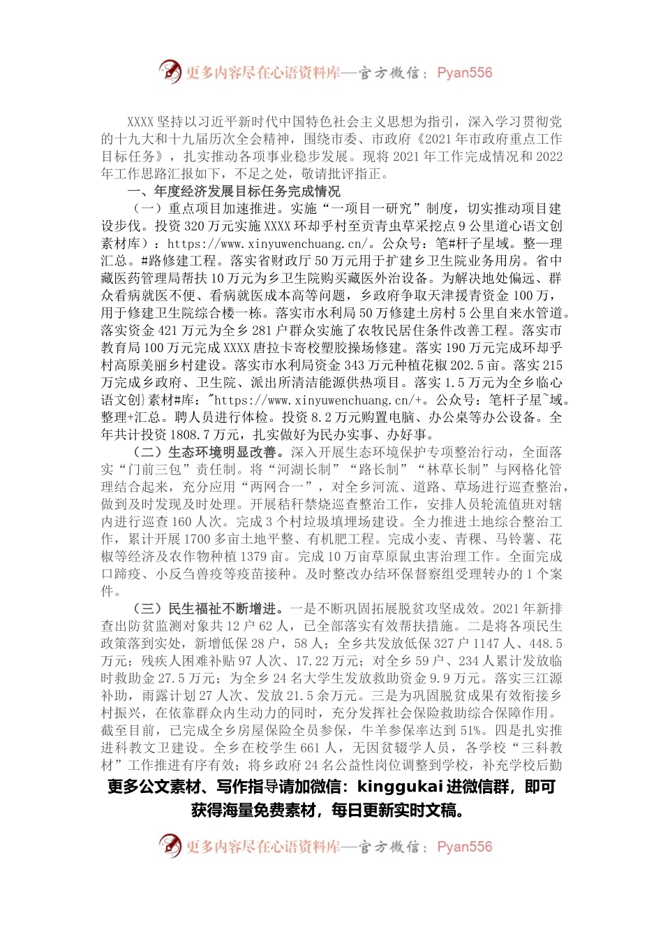 政府务虚会议汇报材料.docx_第1页