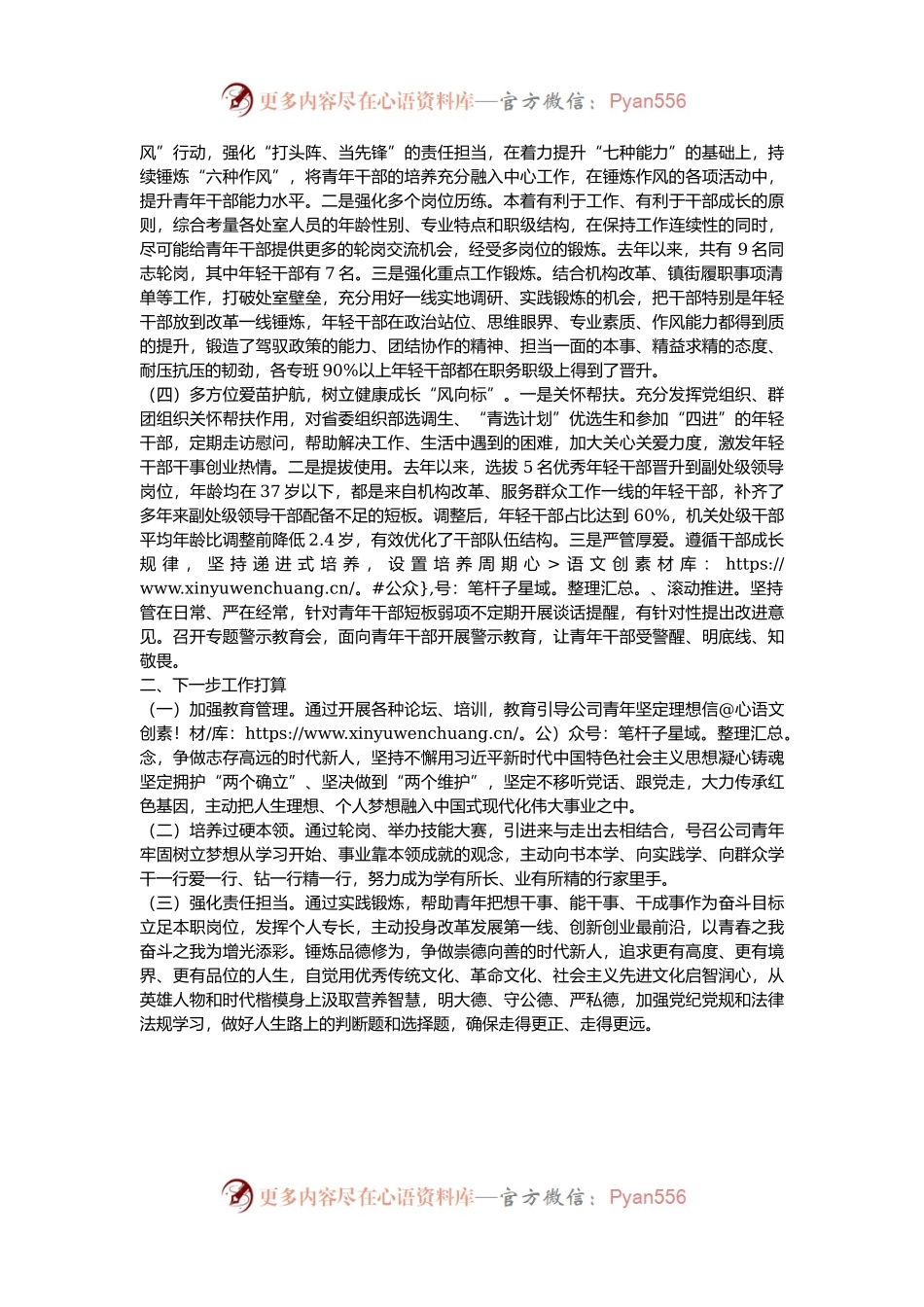 市委编办2024年青年干部培养工作总结.docx_第2页