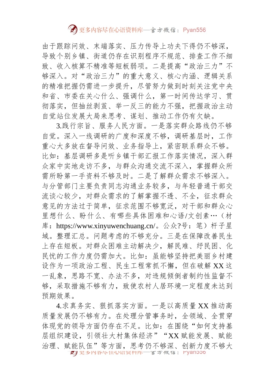 市委副书记2023年度主题教育民主生活会个人对照检查材料.docx_第2页