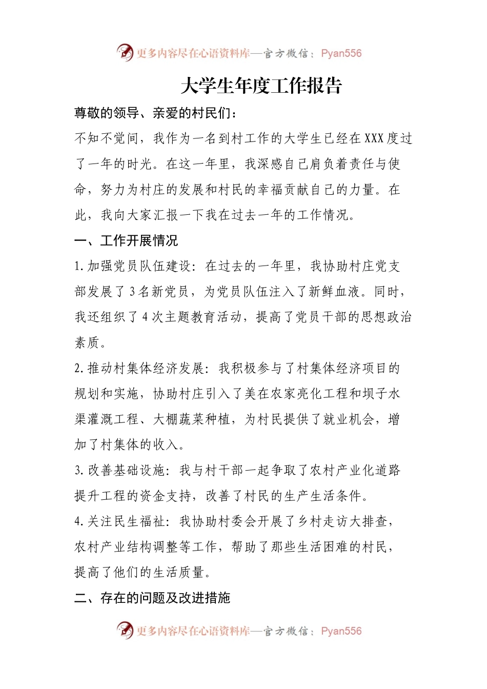 年度工作报告（参考模板）.docx_第1页