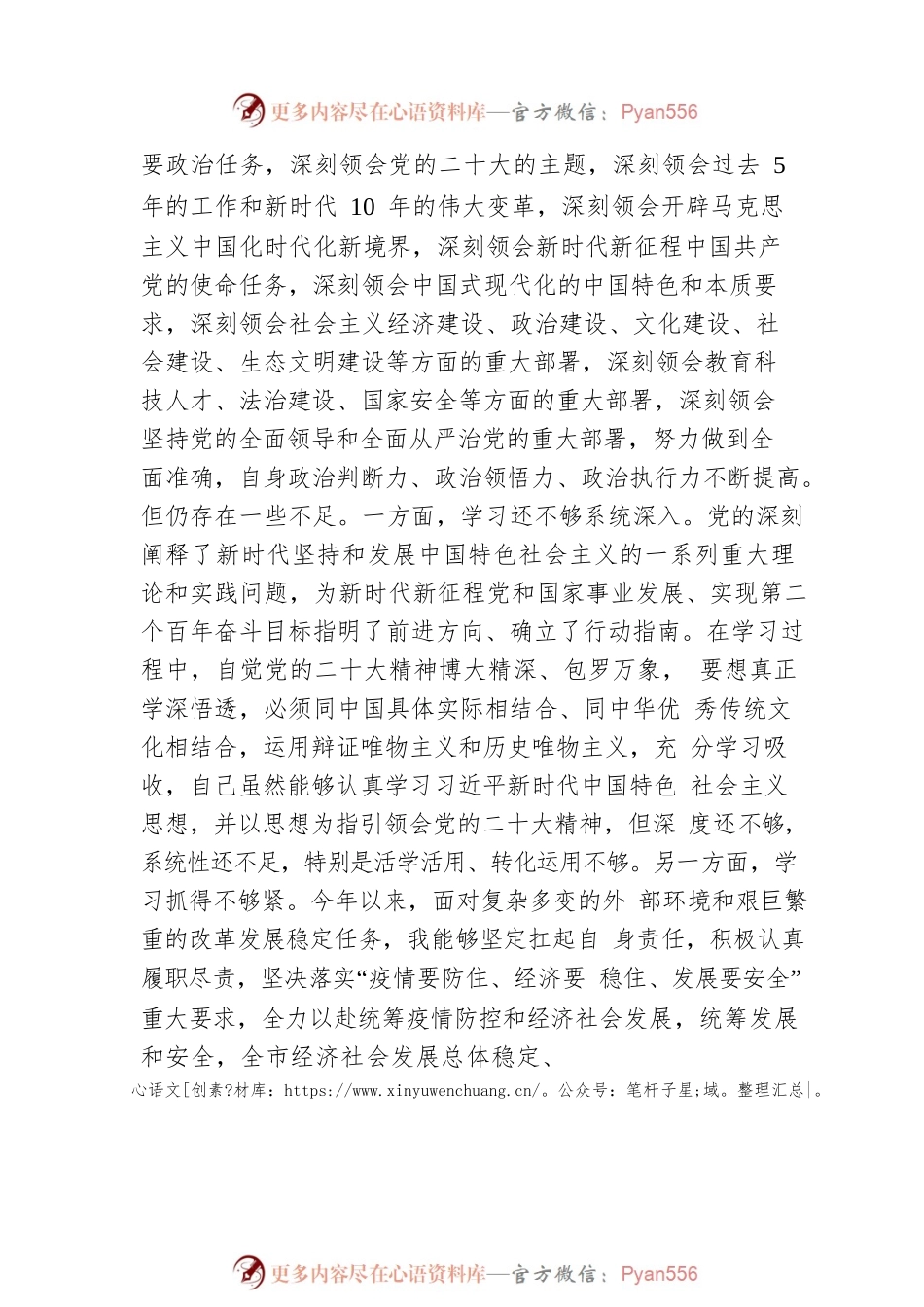 市长2022年度民主生活会对照检查材料（六个带头）.docx_第2页